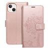 Etui z klapką na iPhone 13 Mezzo Book drzewo złoto-różowe