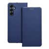 Etui z klapką na Samsung A16 5G Luna Book Carbon niebieskie