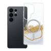 Etui na Samsung S26 ULTRA Golden zgodne z MagSafe białe