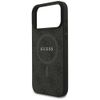 GUESS futerał do IPHONE 17 Pro Max kompatybilny z MagSafe GUHMP17XG4GFRK (PU 4G Ring Classic Logo) czarny