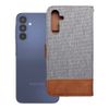 Etui z klapką na Samsung A15 4G / A15 5G Jeans Book szare
