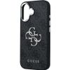 GUESS futerał do IPHONE 17 GUHCP17SP4G4SMCK (4G PU Leather Case with Big 4G and Classic Logo and Silver Metal Camera Frame) czarny