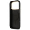 GUESS futerał do IPHONE 17 Pro kompatybilny z MagSafe GUHMP17LPSAMSECK (PU W/ Peony Hot Stamp) czarny