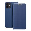 Etui z klapką na iPhone 12 / 12 PRO Luna Book Carbon niebieskie