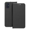 Etui z klapką na Samsung A51 Luna Book Carbon czarne