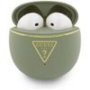 Słuchawki bezprzewodowe douszne Guess TWS GUTWSA15HETN (Small Round Script Print) khaki