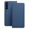Etui z klapką na Samsung A15 4G / A15 5G Luna Book Carbon niebieskie