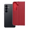Etui z klapką na Samsung S26 Luna Book Carbon czerwone