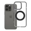 Etui na iPhone 13 PRO Frame Circle Stand zgodne z MagSafe czarne