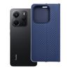 Etui z klapką na Xiaomi Redmi NOTE 14 5G Luna Book Carbon niebieskie