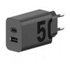 MOTOROLA oryginalna ładowarka sieciowa Typ C + USB A 50W MC502/509 czarna bulk
