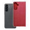 Etui z klapką na Samsung A56 5G Luna Book Carbon czerwone