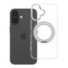 Etui na iPhone 16 Frame Circle Stand zgodne z MagSafe transparentne