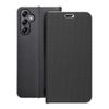 Etui z klapką na Samsung A14 4G / A14 5G Luna Book Carbon czarne