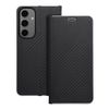 Etui z klapką na Samsung S24 FE Luna Book Carbon czarne