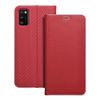 Etui z klapką na Samsung A41 Luna Book Carbon czerwone