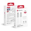 Kabel USB C do USB C Forcell F-Energy QC4.0 PD 5A 240W Cafule Flat 1,2 m CCFN23 biały