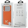 KARL LAGERFELD futerał do IPHONE 17 Pro Max kompatybilny z MagSafe KLHMP17X5PGFKHGO (PU FW W/ KHead Logo) pomarańczowy
