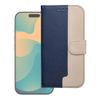 Etui z klapką na iPhone 17 PRO / 18 PRO Split Book granatowo-kremowe