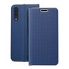 Etui z klapką na Samsung A50 Luna Book Carbon niebieskie