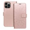 Etui z klapką na iPhone 13 PRO MAX Mezzo Book mandala złoto-różowe