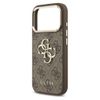 GUESS futerał do IPHONE 17 Pro Max GUHCP17X4GMGCBR (PU W/ Big 4G Classic Logo) złoto brązowy
