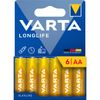 VARTA bateria alkaliczna R6 (AA) Longlife 6 szt