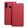 Etui z klapką na Huawei P30 LITE Luna Book Carbon czerwone