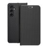 Etui z klapką na Samsung S23 FE Luna Book Carbon czarne