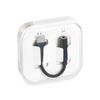 Adapter AUX Typ C (męski) do Jack 3,5 mm (żeński) BOX czarny [DAC]