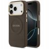 GUESS futerał do IPHONE 17 Pro kompatybilny z MagSafe GUHMP17LPSAMSECW (PU W/ Peony Hot Stamp) brązowy