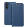 Etui z klapką na Samsung S21 Luna Book Carbon niebieskie