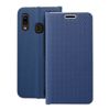 Etui z klapką na Samsung A20e Luna Book Carbon niebieskie