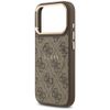 GUESS futerał do IPHONE 17 Pro kompatybilny z MagSafe GUHMP17LP4MSEGCW (PU 4G W/ Classic) brązowy