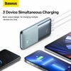 BASEUS powerbank 10000 mAh + kabel USB A do Typ C PD QC3.0 3A 22,5W PPBD040003 niebieski