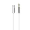 Kabel AUX Typ C (męski) do Jack 3,5 mm (męski) biały