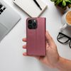 Etui z klapką na iPhone 17 / 18 Smart Magneto burgundowe