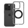 Etui na iPhone 16 PRO Frame Circle Stand zgodne z MagSafe czarne