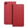 Etui z klapką na iPhone 7 / 8 / SE 2020 / SE 2022 Luna Book Carbon czerwone