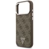 GUESS futerał do IPHONE 17 Pro Max kompatybilny z MagSafe GUHMP17XP4TSRCMW (PU 4G W/Triangle Logo SL) brązowy