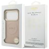 GUESS futerał do IPHONE 17 Pro kompatybilny z MagSafe GUHMP17LPSAMSECP (PU W/ Peony Hot Stamp) różowy