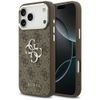 GUESS futerał do IPHONE 17 Pro Max GUHCP17XP4G4SMCW (4G PU Leather Case with Big 4G and Classic Logo and Silver Metal Camera Frame) brązowy