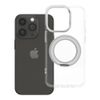 Etui na iPhone 14 PRO Frame Circle Stand zgodne z MagSafe transparentne
