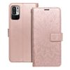 Etui z klapką na Xiaomi Redmi NOTE 10 5G / Poco M3 PRO / Poco M3 PRO 5G Mezzo Book mandala złoto-różówe
