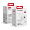 Ładowarka sieciowa do telefonu Forcell F-Energy Mini GaN III USB C + USB A QC4.0 PD 30W VT-35 biała 0INT
