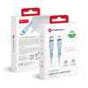 Kabel USB C do Lightning Forcell F-Energy PD 3A 27W Silicone 1 m C346 niebieski