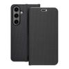 Etui z klapką na Samsung S24 Luna Book Carbon czarne