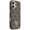GUESS futerał do IPHONE 17 kompatybilny z MagSafe GUHMP17SP4GRMDEW (PU W/ 4G Strass Logo) brązowy