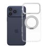 Etui na iPhone 17 Pro Max / 18 Pro Max (low camera edge) Frame Circle Stand zgodne z MagSafe transparentne