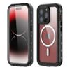 Etui na iPhone 15 PRO Shellbox Dot wodoodporne zgodne z MagSafe czarne